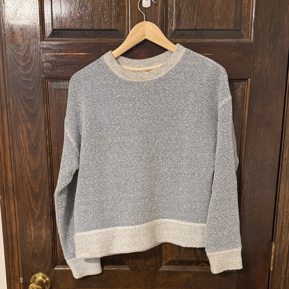 Blue and Cream Sweater